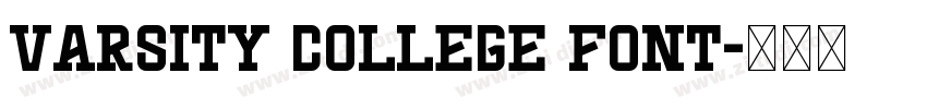 Varsity College Font字体转换